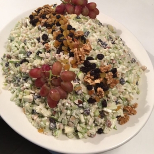 Appel, noten, selderij salade